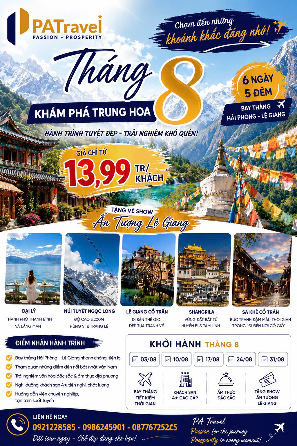 CÁT BI – LỆ GIANG – ĐẠI LÝ – SHANGRILA